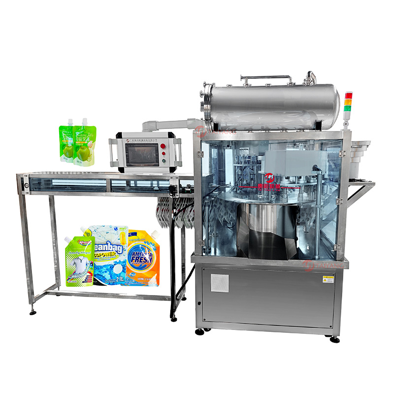 Four-head Stand-up Bag Filling and Capping Machine