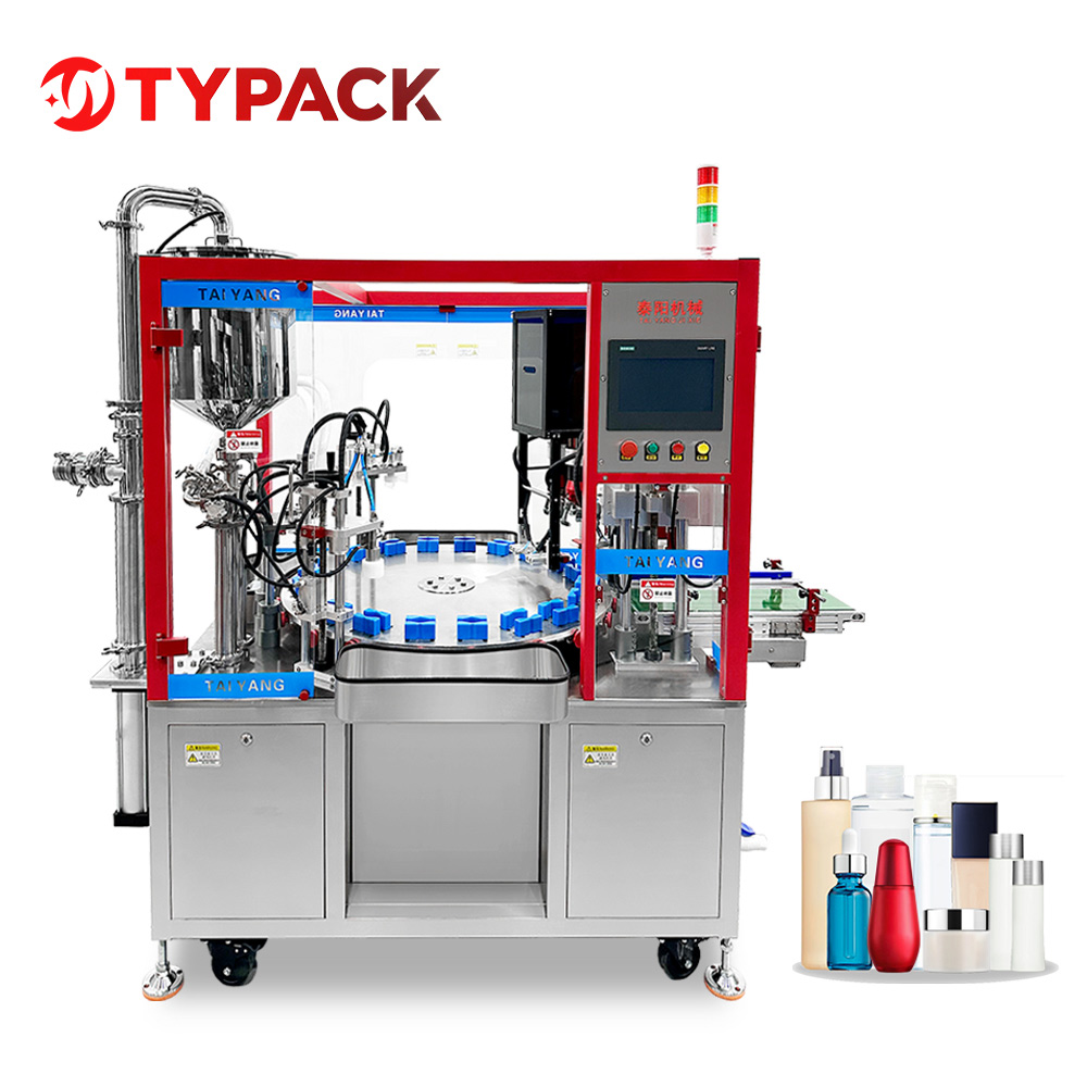 Lotion Cream Turntable Filling and Capping Machine Lotion Cream Turntable Filling and Capping Machine